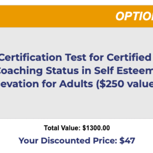 Self Esteem Elevation for Adults